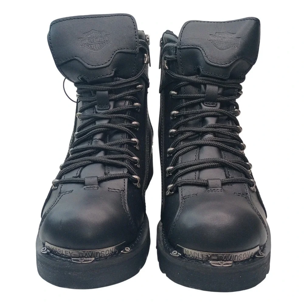 Harley-Davidson Electron Men Black Leather Motorcycle Boots D96017 Men Sz 13 NEW